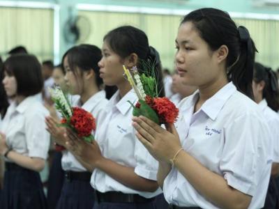 พิธีไหว้ครูประจำปีการศึกษา 2558